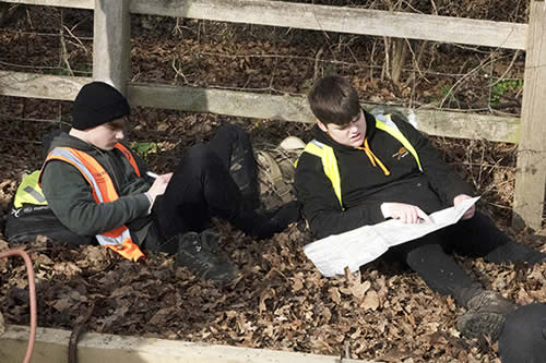 Checking the map before setting off