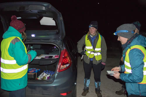 Team reach a checkpoint